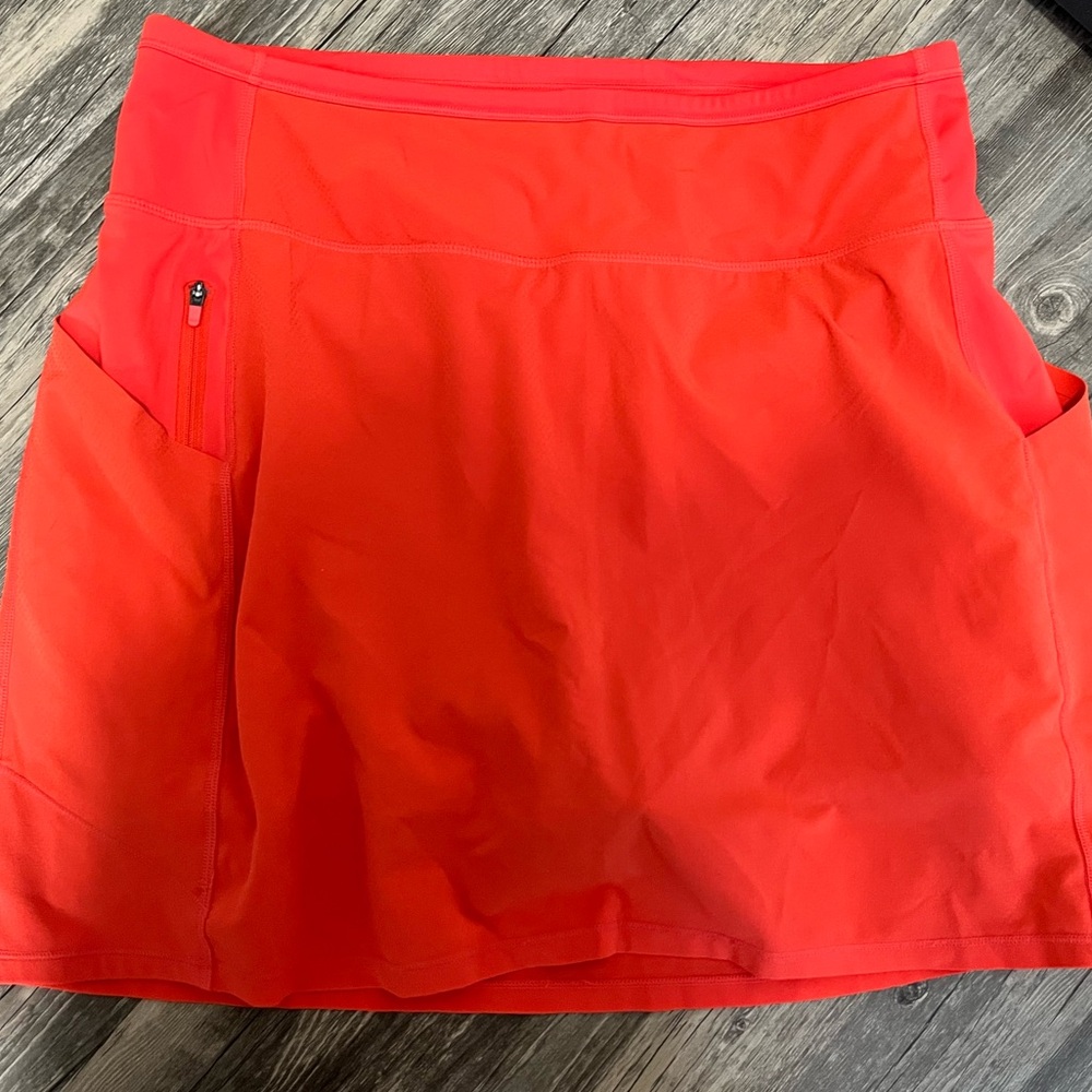 Athleta Orange-Red Athletic Skort
